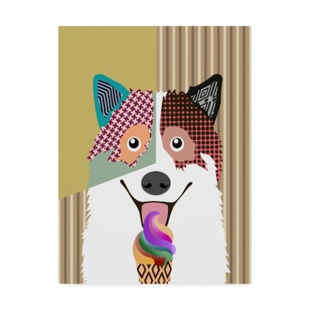 Lanre Adefioye 'Bangkaew Dog' Canvas Art,35x47